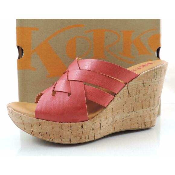 Korks By Kork-Ease Katrice Slide Platform Wedge Sandal Comfort Pink Size 10 - Picture 5 of 10